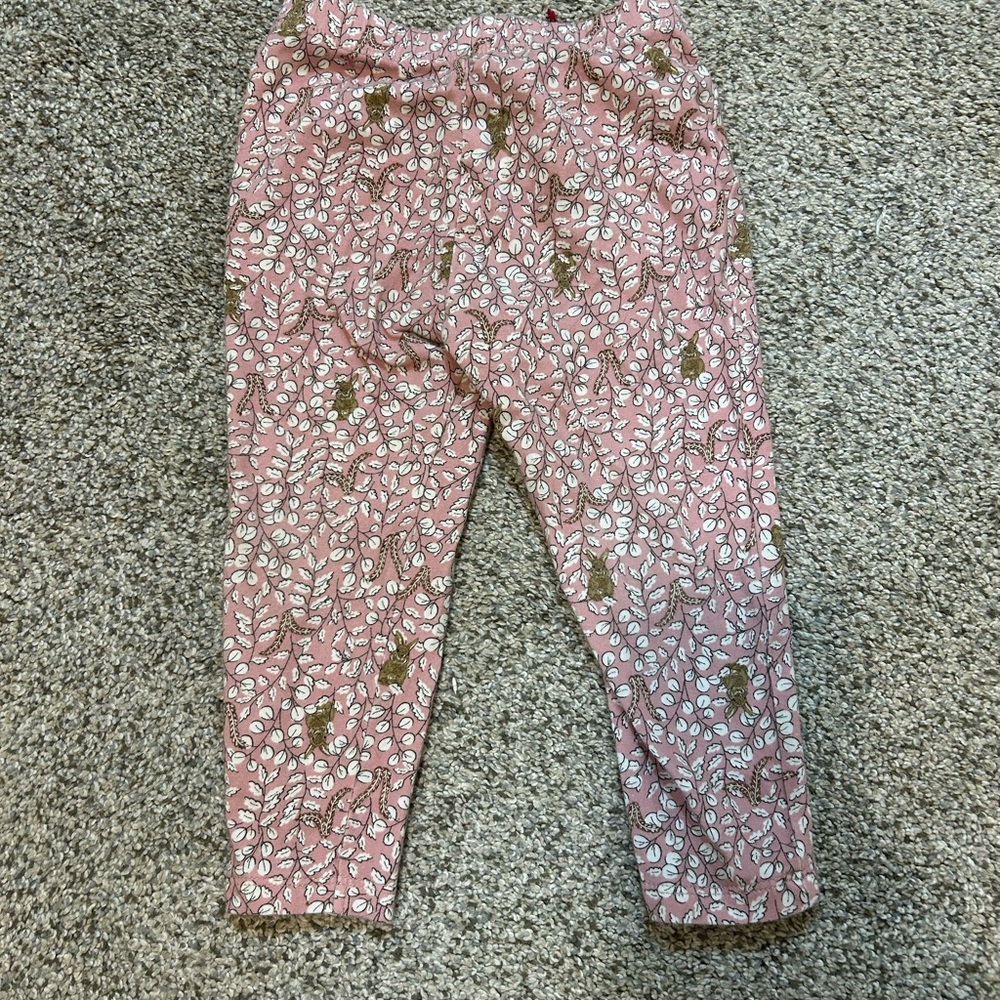 Trotters Blush Leaf Print Leggings